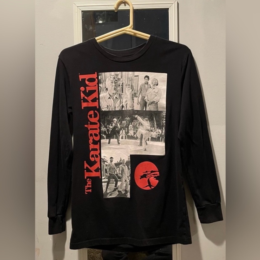 Long Sleeve Shirt with Karate Kid Graphic in Great Condition. Adult Size S. $5